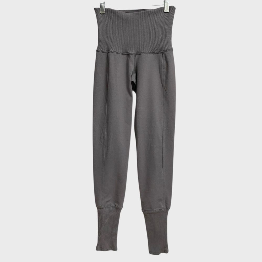 Karma Athletics Yama Leggings Tights Women's Size XS-S Heathered Grey Yoga Gym